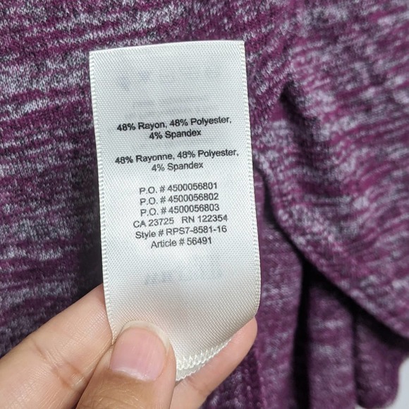 ARITZIA WILFRED FREE • Purple Marled Izidora Faux Wrap Dress Sz Small - Picture 6 of 8